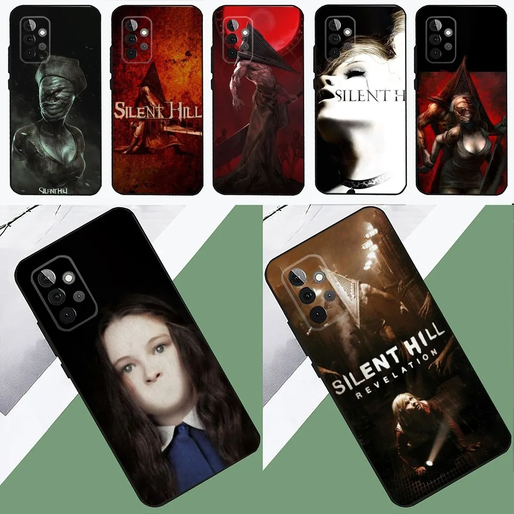 S-Silent Hill H-Horror  Phone Case For SamsungS24,23,22,21,S20 ,Pro10,S30Plus,S9,20lite Ultra Black Cover