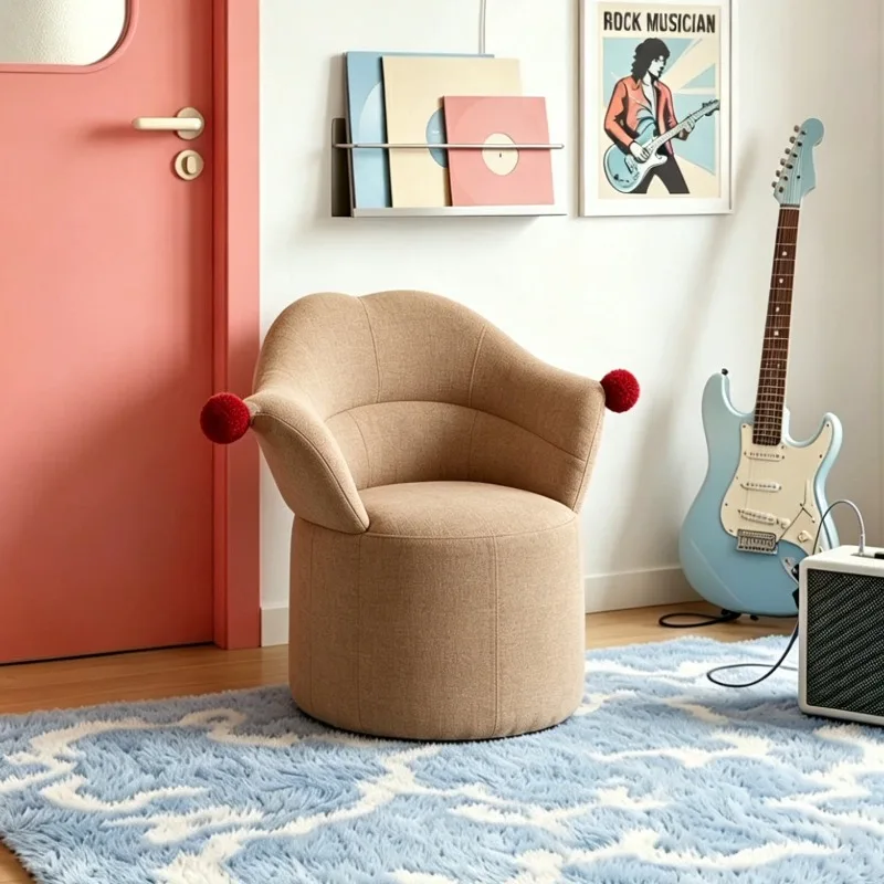 Clown dressing stool rotating chair French household cream style bedroom chair