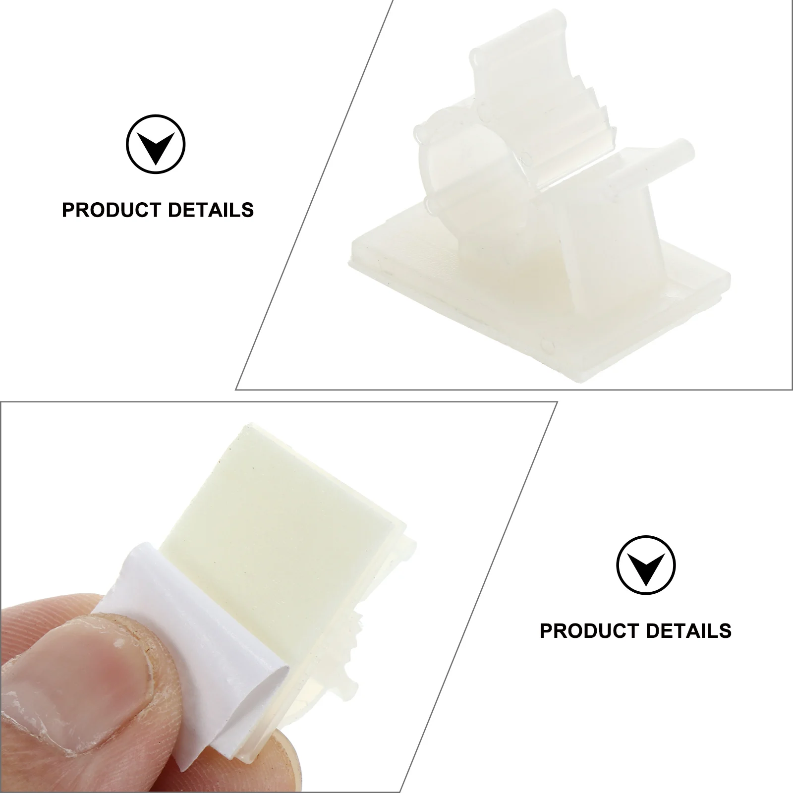 

Cable Holders for Cords Wire Fixer Adhesive Clip Self Hook Electric White Organizer Decoration Office