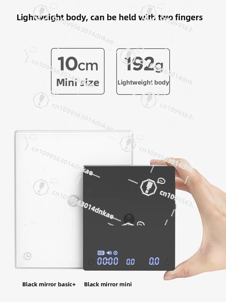 

C2 Coffee Electronic Scale Italian Hand-brewed Coffee Scale Household Coffee Beans Weighing and Timing Automatic