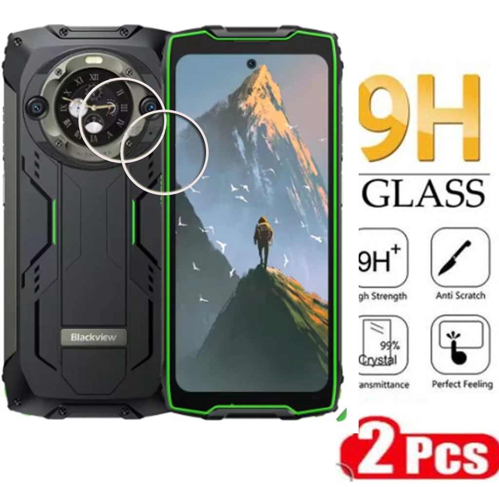 2PCS 9H HD Tempered Glass For Blackview BV9300 Pro 6.7" Blackview BV 9300 Pro BV9300Pro Camera Lens Protector Cover Film