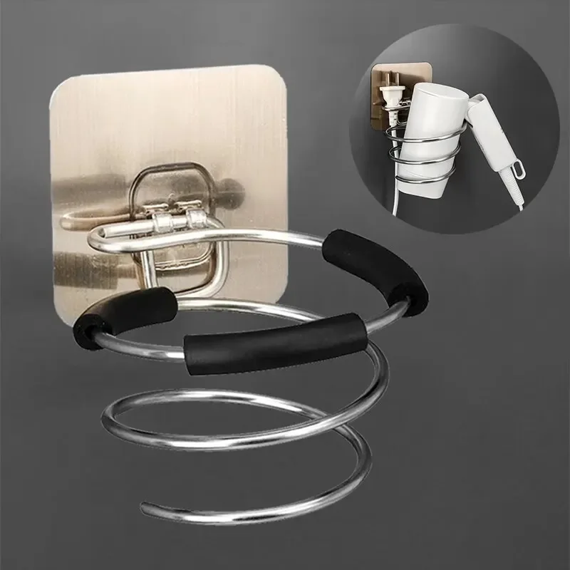 Wand Montiert Spirale Rack Organizer Haarglätter Trockner Halter Lagerung Rack Für Badezimmer Organizer Lagerung Box Regal