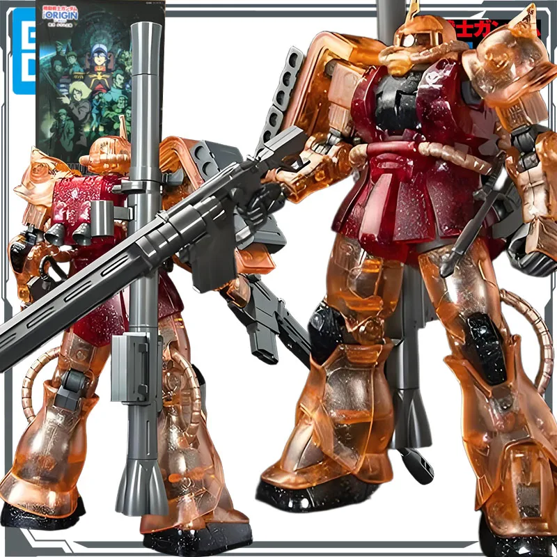 

Bandai Original MODEL KIT GUNDAM HGGTO MS - 06S ZAKU II [LIMITED CLEAR Ver.] 1/144 Anime Action Figure Assembly Model Toys