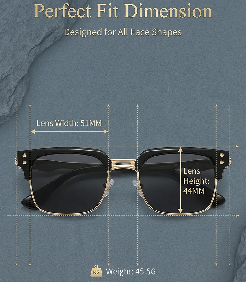 Retro Quadratische Punk-Sonnenbrille für Herren 2026 Luxus Designer Vintage Farbwechselnde Fahr-Steampunk-Sonnenbrille für Männer Eyewear Shades – Detail 9