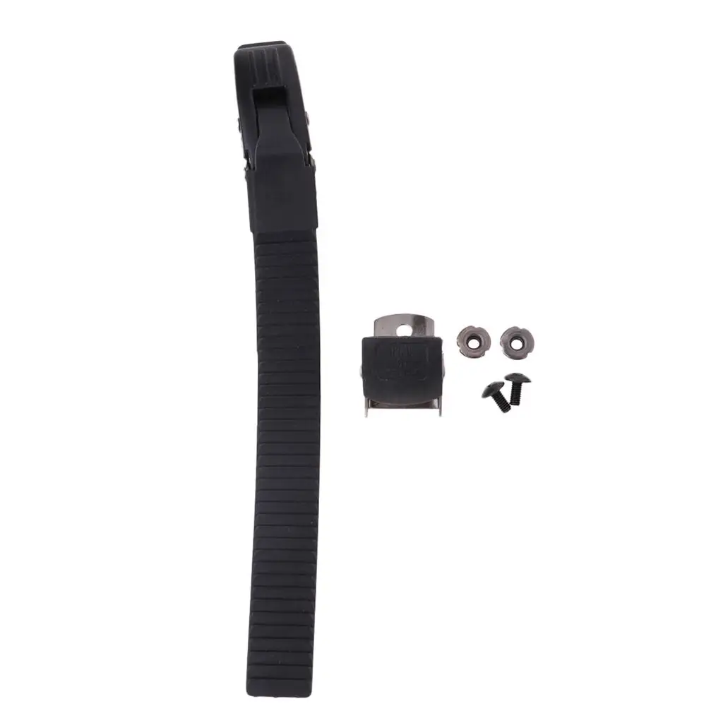 Replacement Roller Inline Skates Strap with Buckle Clasp Hook, Skating Shoes Boots Parts, Screws Nuts Included