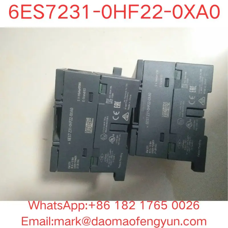 6ES7231-0HF22-0XA0 Used Tested Ok In Good Condition SIMATIC S7-200, analog input EM 231, only for S7-22X CPU