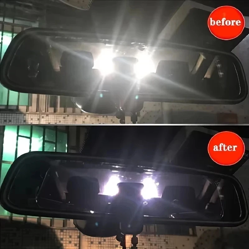 Purple Light Filter Rearview Mirror Sticker Anti-Headlight Glare Auto Mirror Film view 5