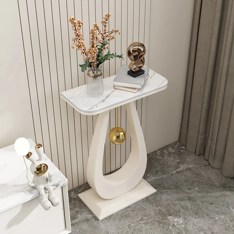 رف زهور إيطالي فاخر خفيف، رف زهور بلاطة صخرية نورديك، رف ديكور بسيط لأريكة غرفة المعيشة، رف أحواض زهور للشرفة #1