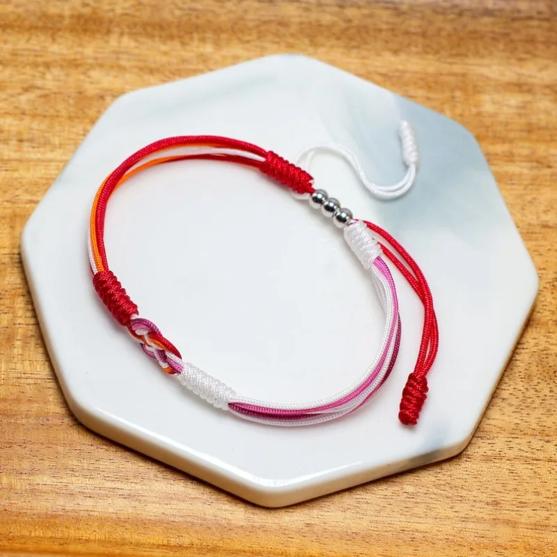 سوار إنفينيتي مثليه، علم مثليه، سوار حبل على الطراز البوهيمي