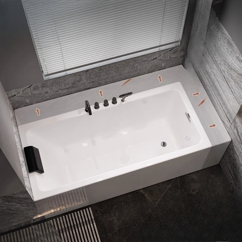 

Acrylic surf massage intelligent heating constant temperature household waterfall bathtub 1.3m-1.8m