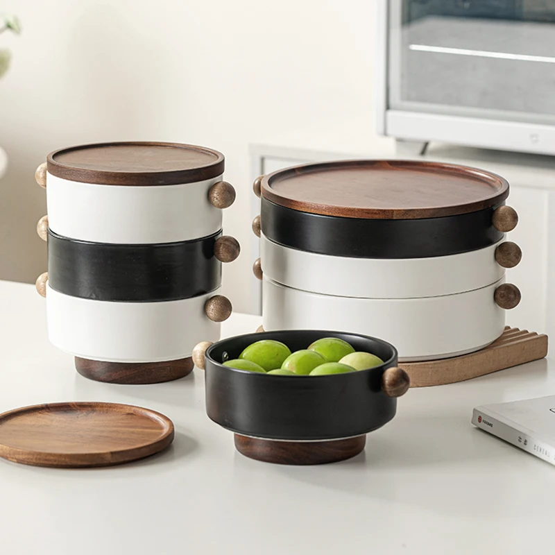 

Cerc Fruit Plate for Living Room Snas Tea Points Dry Fruits Suower Seeds Plate Home Use Ele Design