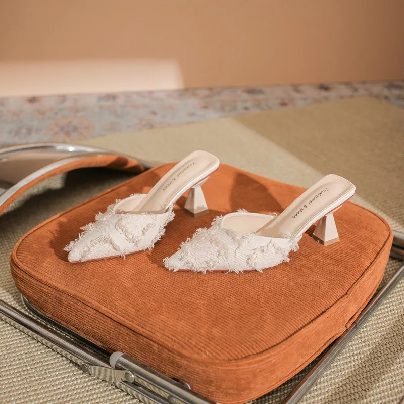 

Женские туфли 2026: летние, на тонком каблуке, с острым носком, в стиле old money, новые весенние универсальные туфли на высоком каблуке для женщин