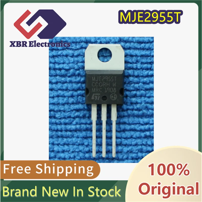 (20/50 pieces) MJE2955T MJE2955 10A 60V 75W TO-220 PNP Power Transistor Brand New Genuine Product