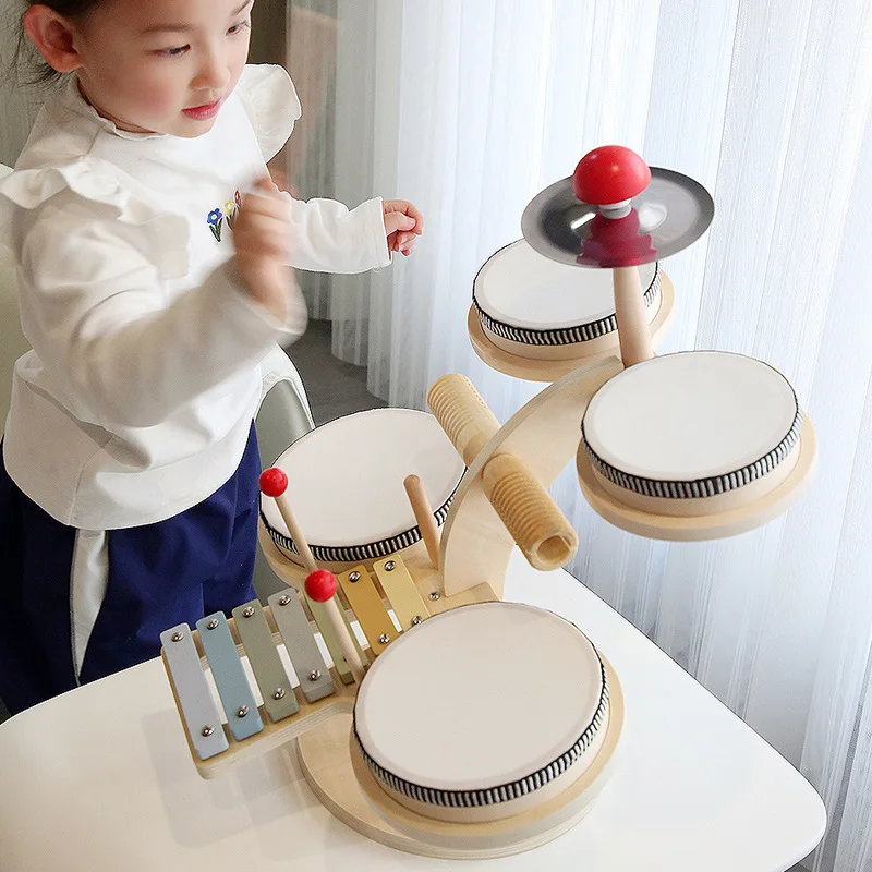 

Early Childhood Kindergarten Baby Desktop Multifunctional Percussion Instrument Playing The Piano And Drumming Educational Toys