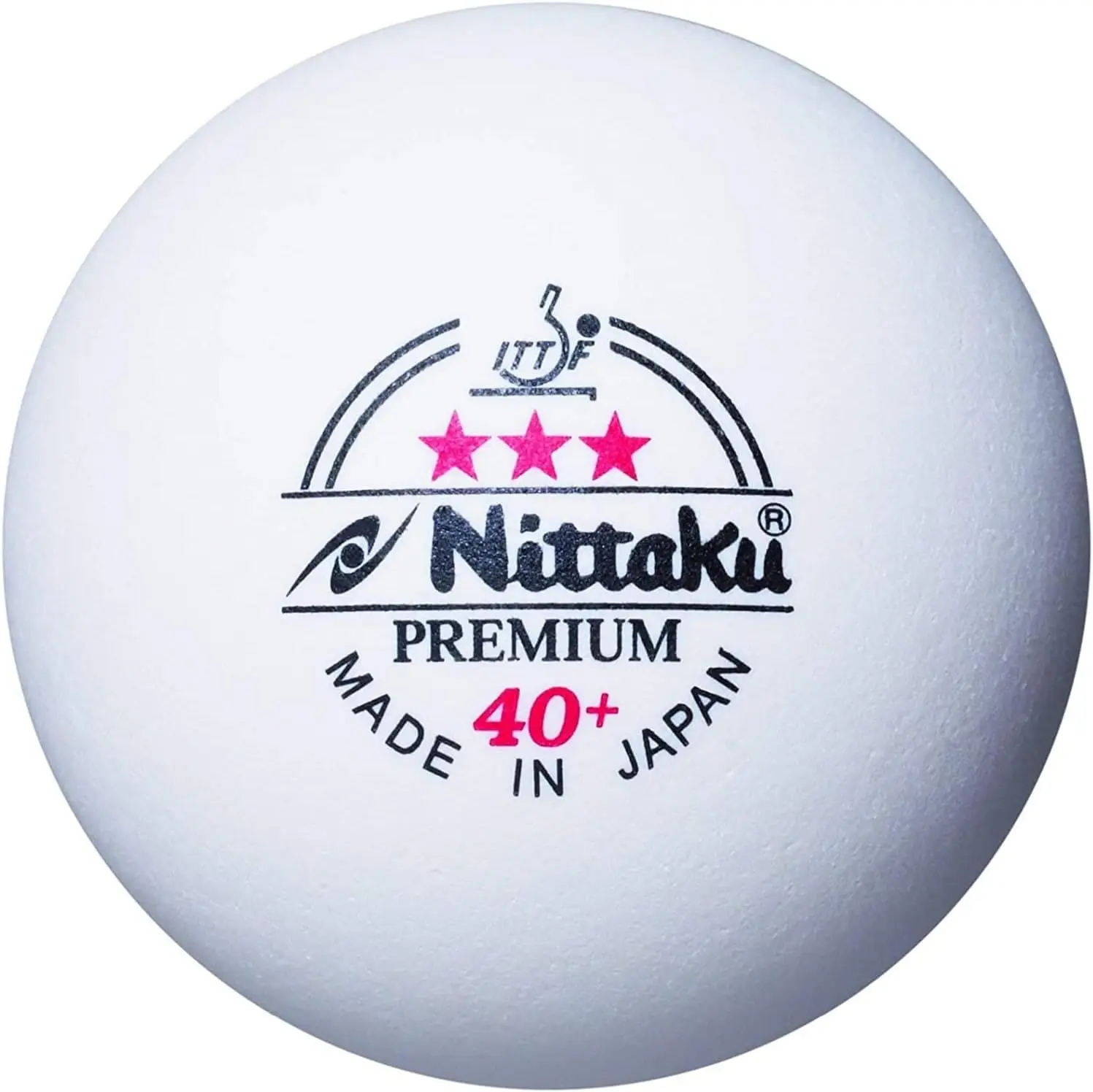 

Premium 3-Star Table Tennis Balls, ITTF & Japan Certified, Plastic Material, Set of 3