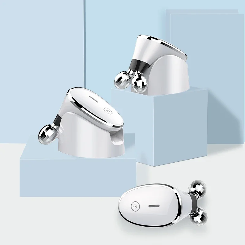 Rullo per il viso e il corpo Massaggiatore Rullo per il sollevamento del viso Mento più sottile Doppio riduttore per il mento Rullo per massaggio con linea a V per il viso Cura della pelle