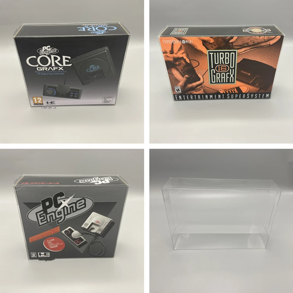 Transparent Box Protector For PC Engine/CoreGrafx Collect Boxes For Konami Corporation Game Shell Clear Display Case