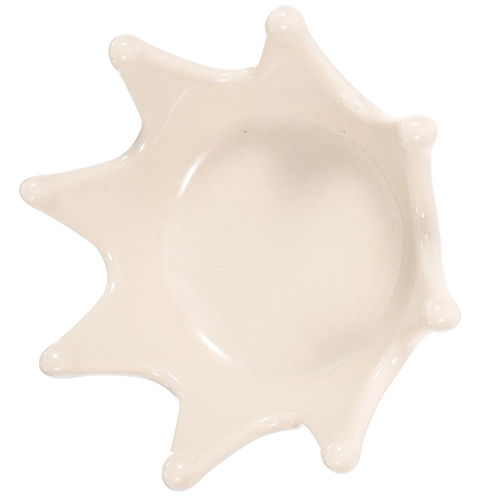 

Ceramic Jewelry Tray Crown Shape Exquisite Jewelry Organizer Decorative Display Plate for Rings Necklaces Bracelets Watches