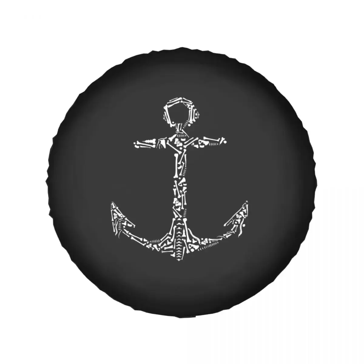 Marine Anchor Made Of Bones Spare Tire Cover for Suzuki Mitsubish Custom Nautical Car Wheel Covers 14