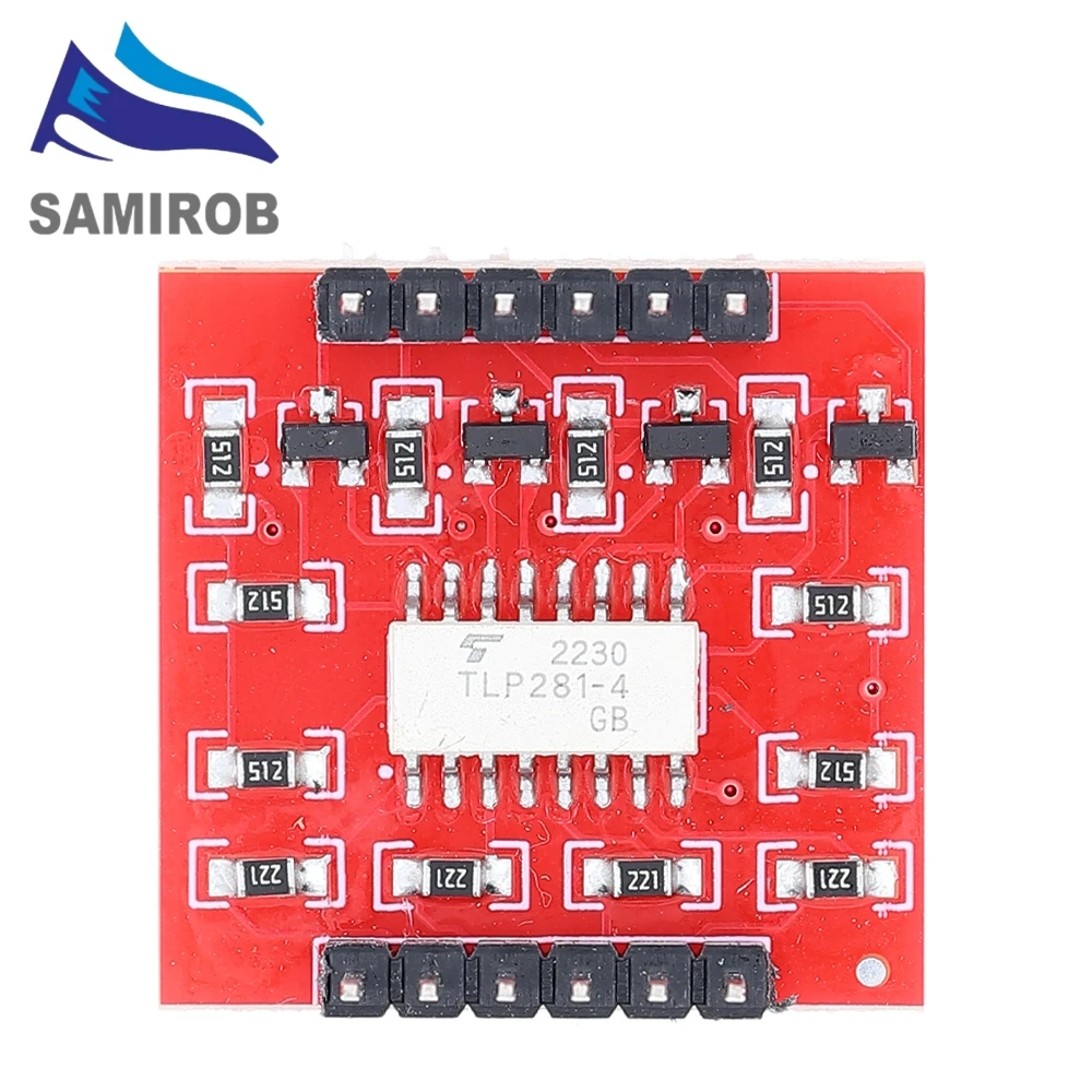 TLP281 4 CH 4-Channel Opto-isolator IC Module For Arduino Expansion Board High And Low Level Optocoupler Isolation 4 Channel