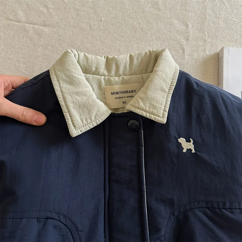 Dicke warme Winterjacke für Kinder, Jungen und Mädchen, Cartoon-Baseballjacke, Herbst-Outwear, Sportliche Freizeitkleidung, Neu – Detail 17