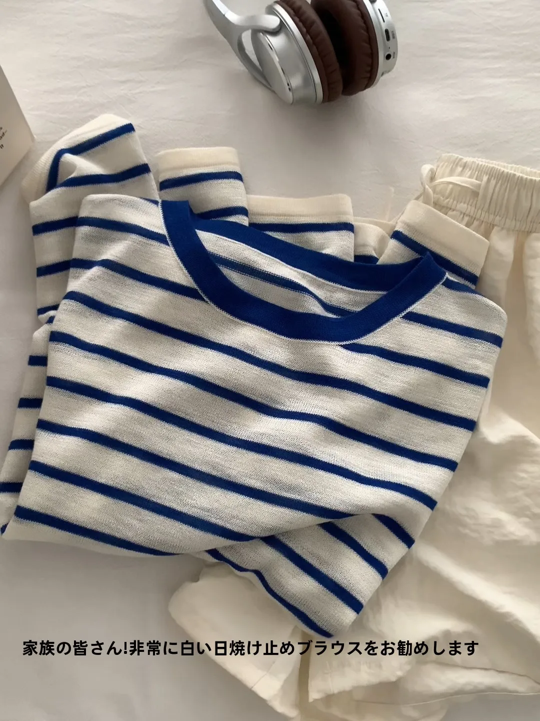 

Faionable Long Sve Ice Linen Silk Stripe T-irt Air Conditioning irt Women's Loose Slimming Outerwear Summer Sun Prot...