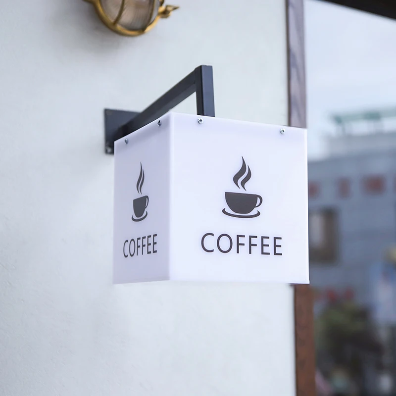 Advertising: Acrylic light box signboard, full-body luminous plaque, personalized door headboard display board, hanging Internet