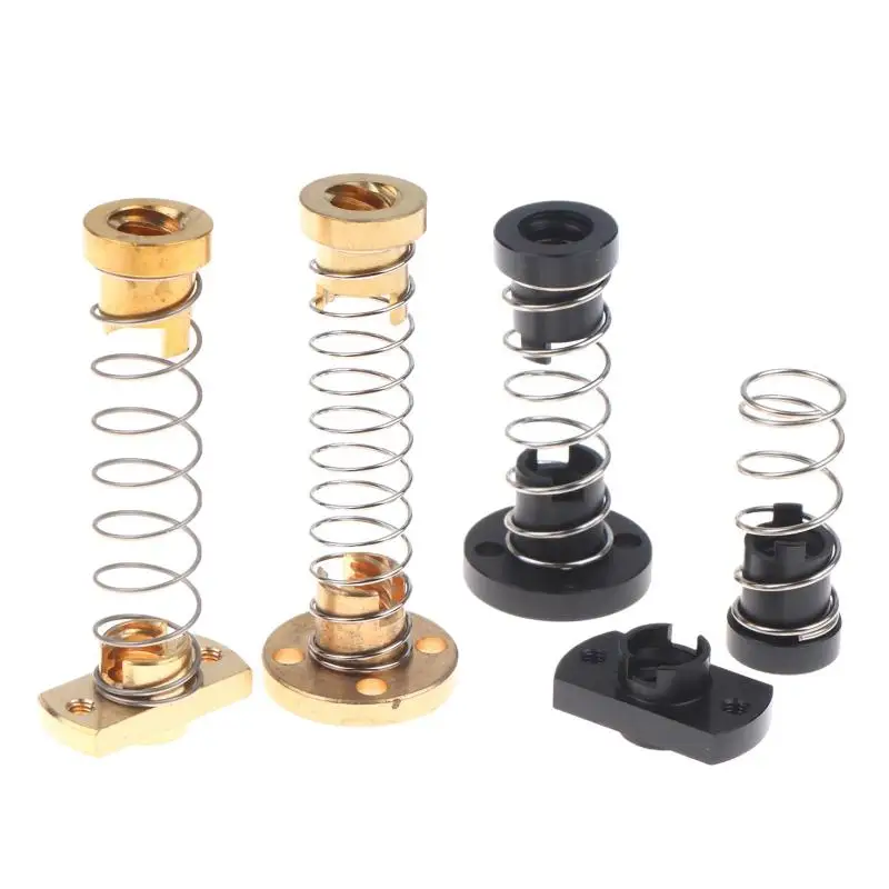 Präzisions-T8-Anti-Backlash-Gewindespindel mit Messing-/POM-Federmutter 2/4/8mm zur Beseitigung von Spaltmessungen für industrielle CNC-Ausrüstung und DIY-Projekte – Detail 7