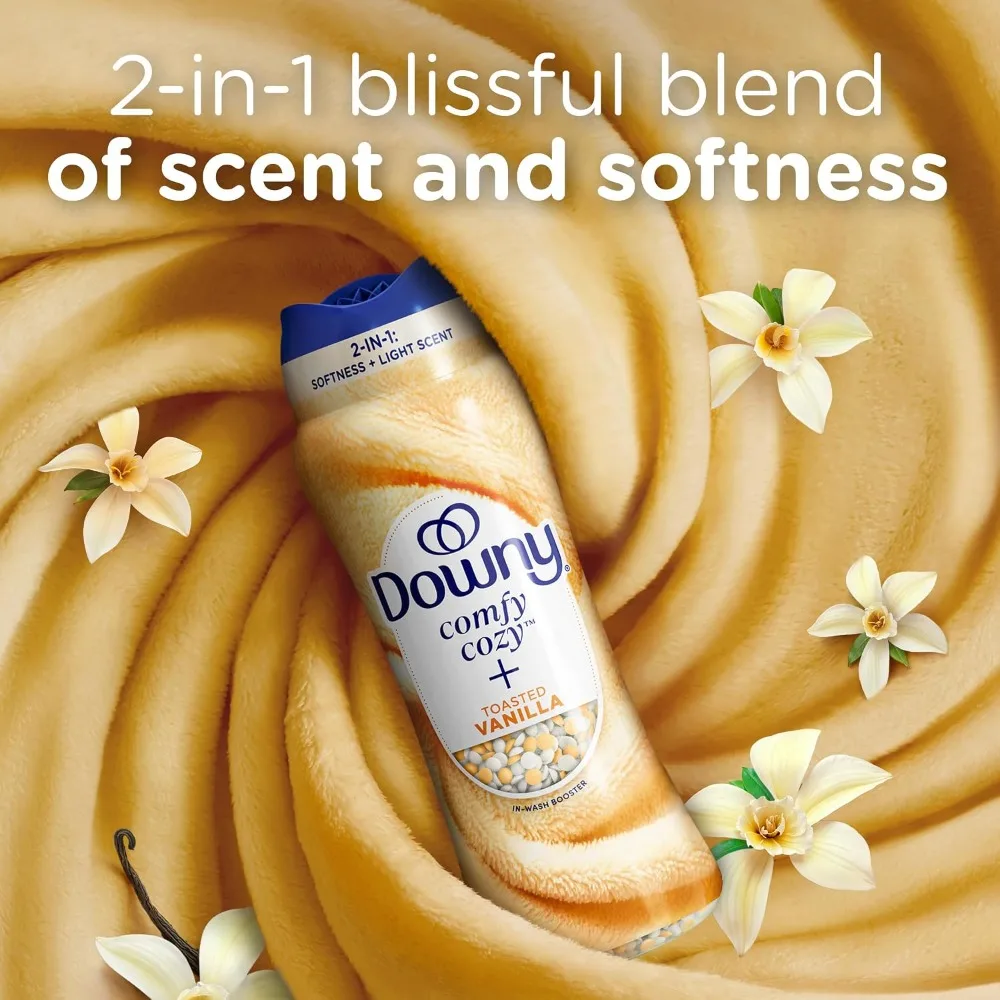 Toasted Vanilla Scented In-Wash Laundry Beads Fabric Scent Booster Softener Freshness Long Lasting Aroma for Clothes view 3