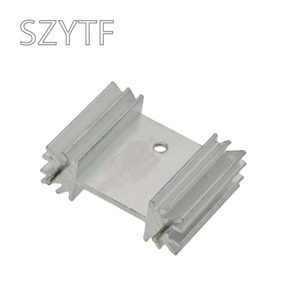 5PCS Heatsink Radiator Cooler Radiator 34x25x12MM High Quality Silver Heat Sink For Three-band Audio Regulator