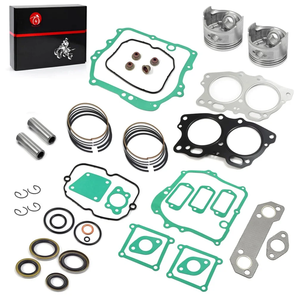 Kit de Reparo Superior com Anel de Pistão e Junta de Vedação de 0,25mm para Carrinho de Golfe a Gasolina EZGO 4 Tempos 350cc EH35C MCI Fuji Robin