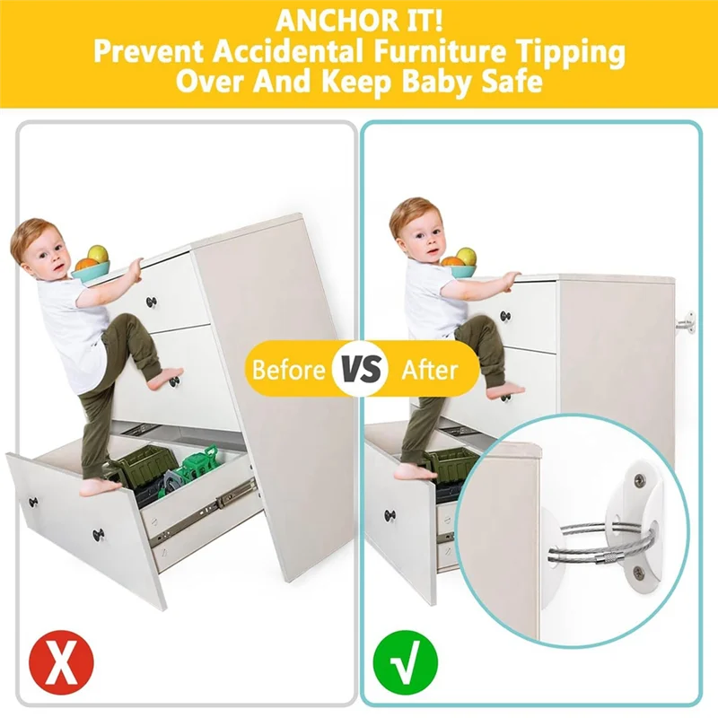 Meubelankers voor babyproofing - Earthquake Anchor Strap recensie en prijs