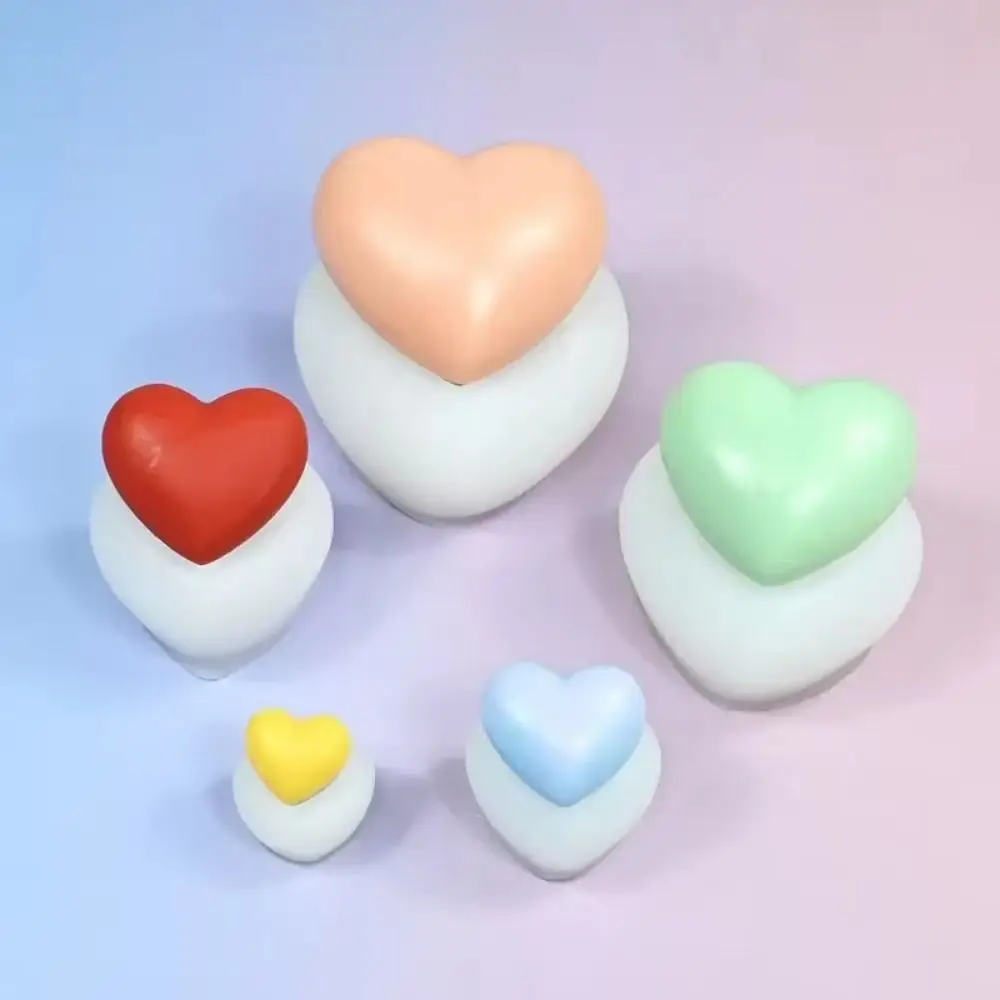 Handmade Heart Shape 3D Heart Cake Mold Reusable Flexible Chocolate Baking Mold Heat-resistant S/M/L Love Heart Mold DIY Tools