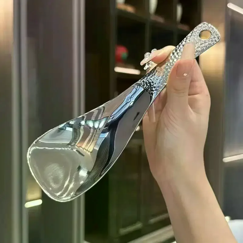 Stainless Steel Hammer-patterned Rice Spoon Easy-Grip Handle Ideal for Daily Meals