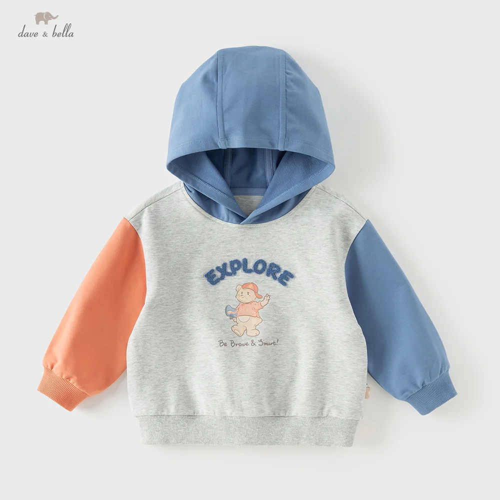 

Dave Bella Children Long Sleeve Pullover Boys Clothes Autumn Spring Kids Cotton Sweatshirt Cartoon Print Casual Hoodie DB1261099