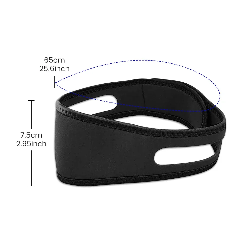 Anti Snoring Headband Chin Strap Belt Stop Snoring Sleep Apnea Sleeping Support Mask Snore Belt for Woman Man Sleeping Care Tool