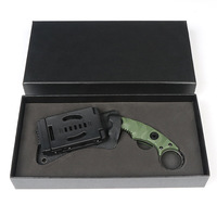 New karambit Camping Survival Outdoor Knives Self-defense D2 Fixed Blade Knife Survial Tactical Hunting Knife EDC Tools K Sheath