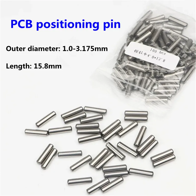 

100PCS/Pack Cylindrical Positioning Pin Outer Diameter 0.8-3.175mm Length 15.8mm Stainless Steel Fixture Positioning Pin Meng
