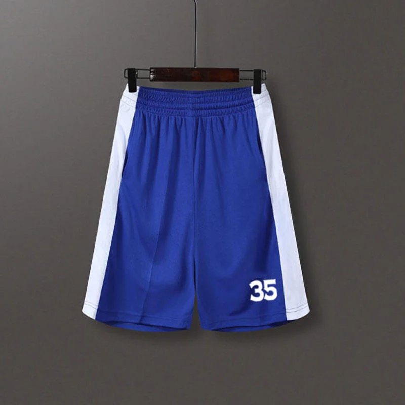 Sommer-Sonderangebot Herren Lila-Gelbe Basketball-Shorts mit Seitenstreifen, Atmungsaktives Mesh-Gewebe, Elastischer Bund, Fünf-Punkt-Shorts – Detail 7