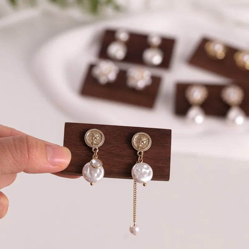 

Серьги из цельного дерева, карточки для демонстрации сережек, демонстрационная карточка, маленькая карточка для хранения ювелирных изделий, женский брелок, органайзер для ювелирных изделий, подставка