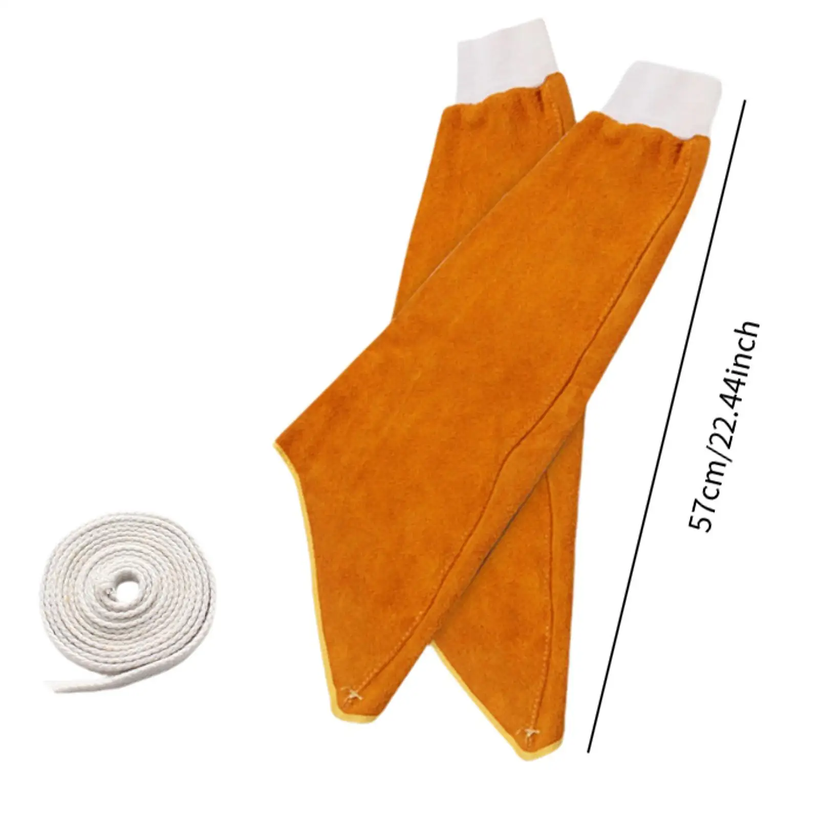 Manicotti da giardinaggio da 2 pezzi Manicotti da lavoro Manicotti da saldatura multiuso in pelle PU resistenti al calore per uso industriale