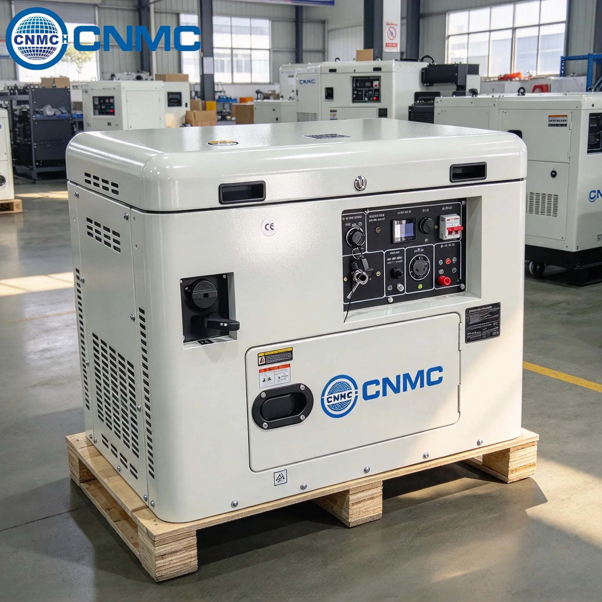6KVA 7.5KVA 9KVA Silnet Generator 50HZ Electric start Generator with ATS Wheels Generators for Home Electricity CE UL Certifi