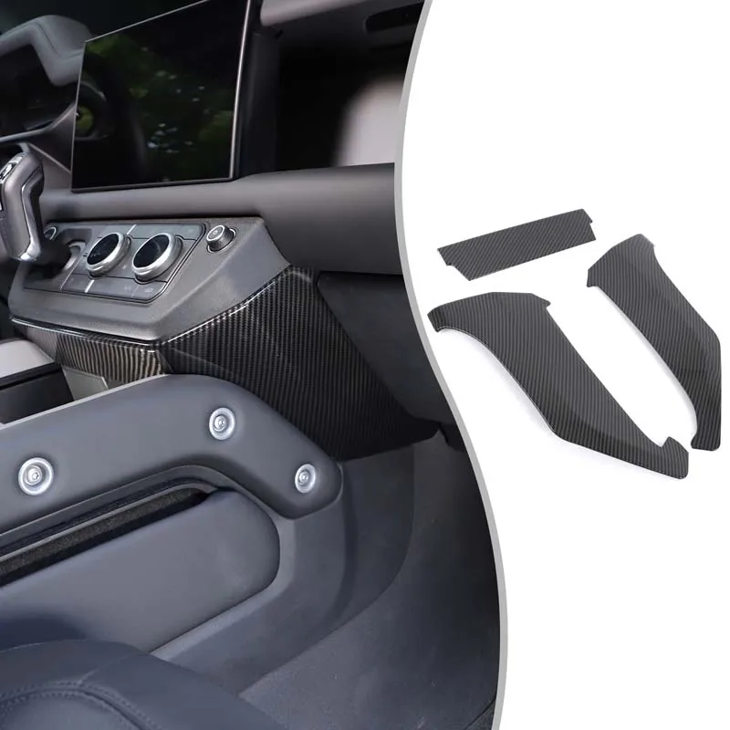

ABS Carbon Fiber For Land Rover Defender 90 110 130 2025+ Car center console knee side panel decorative sticker car accessories