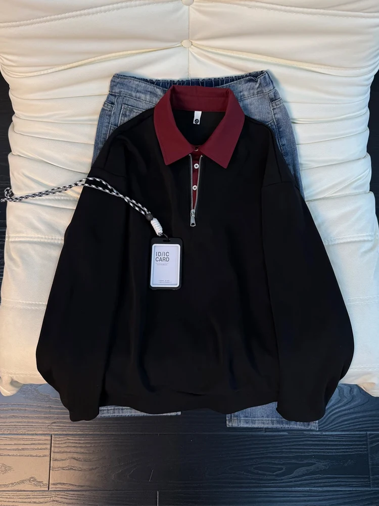 

Мужская толстовка Bla American Sle на молнии с длинным рукавом, базовый слой для ношения под одеждой, удобная, из микроэластичной ткани, стандартной длины