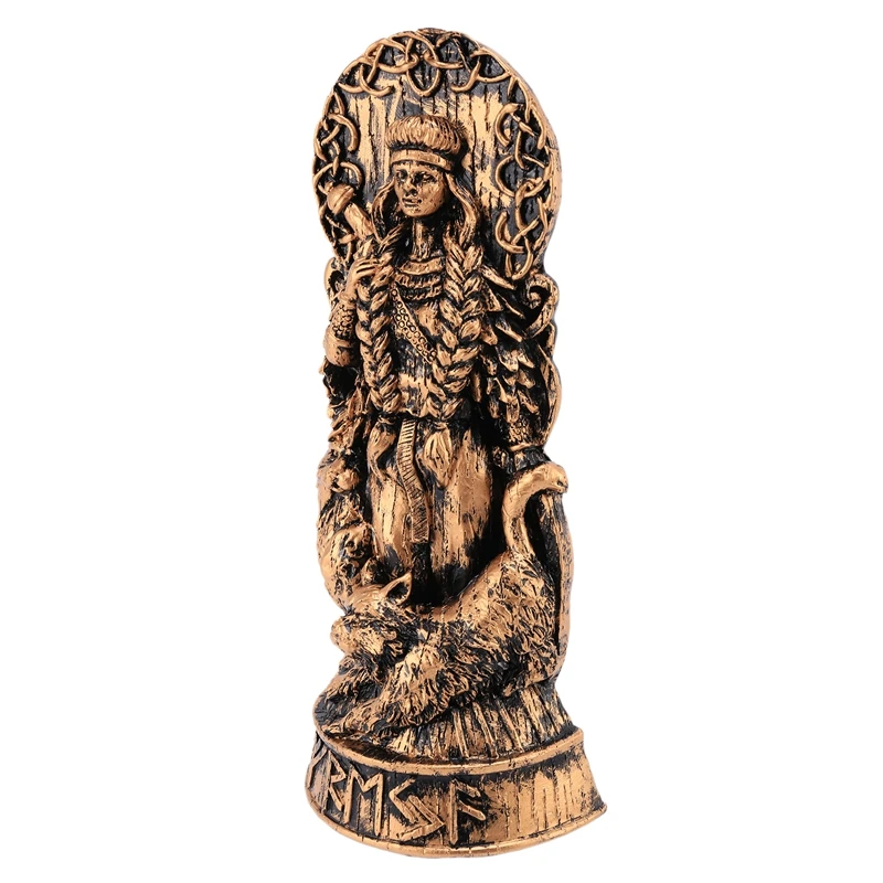 Freyja Statue Freya Norse Gods Carving Altar Heathen Asatru Viking God Goddes Sculpture Scandinavian Pantheons