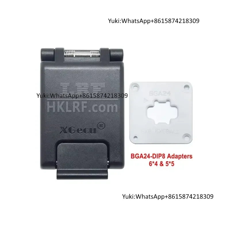 New Socket XGecu BGA24-DIP8 Adapters 6*4 & 5*5 for SPI NAND nor Flash MLF24 MLP24 SON24 with High-end Spring