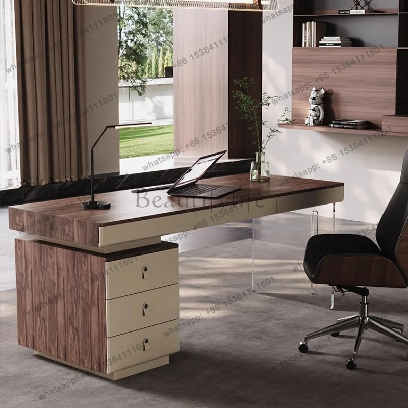 FG Bedroom Work Boss Nordic Office Desk Computer Comfortable Light Luxury Office Desk President Advance Home Furniture Mesa XYOD