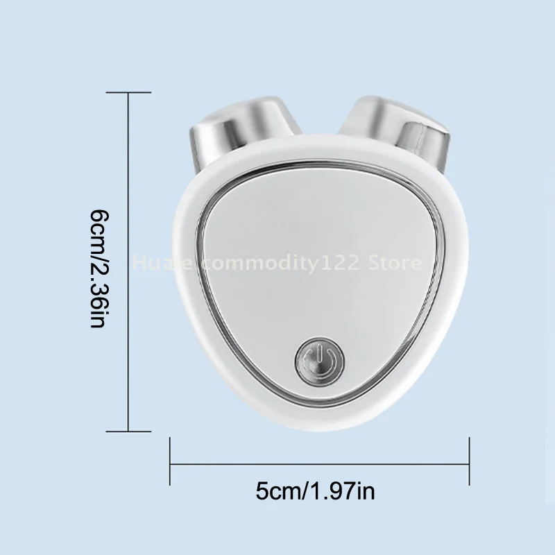 مدلك شد الوجه مكركرنت - جهاز رفع صغير جديد، مدلك كهربائي للوجه مع 3 سرعات تروس USB مدلك دوار مزدوج