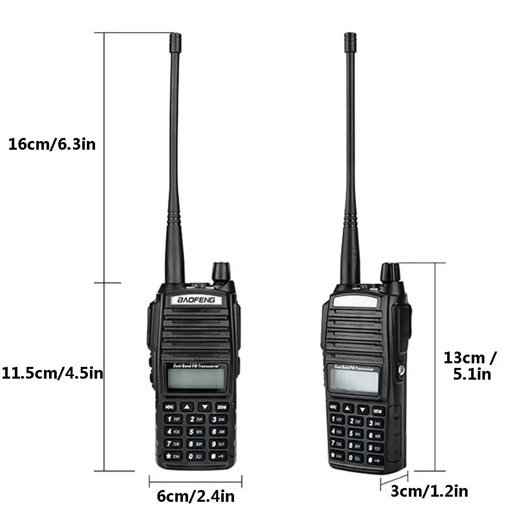 1 قطعة الأكثر مبيعا UV82 5/8 واط Telsiz BAOFENG ثنائي النطاق لاسلكي UV-82 طويلة المدى اسلكية تخاطب