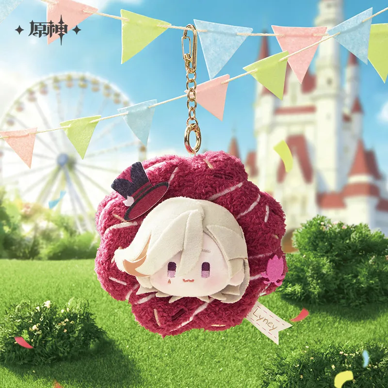 Genshin Official Wreath Plush Keychain Spring Flower Series Xiao Soft Stuffed Doll Venti Collectible Gift Flins Game Gift